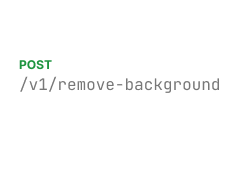 Docker API service for background removal