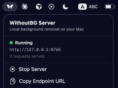 macOS headless server for batch background removal